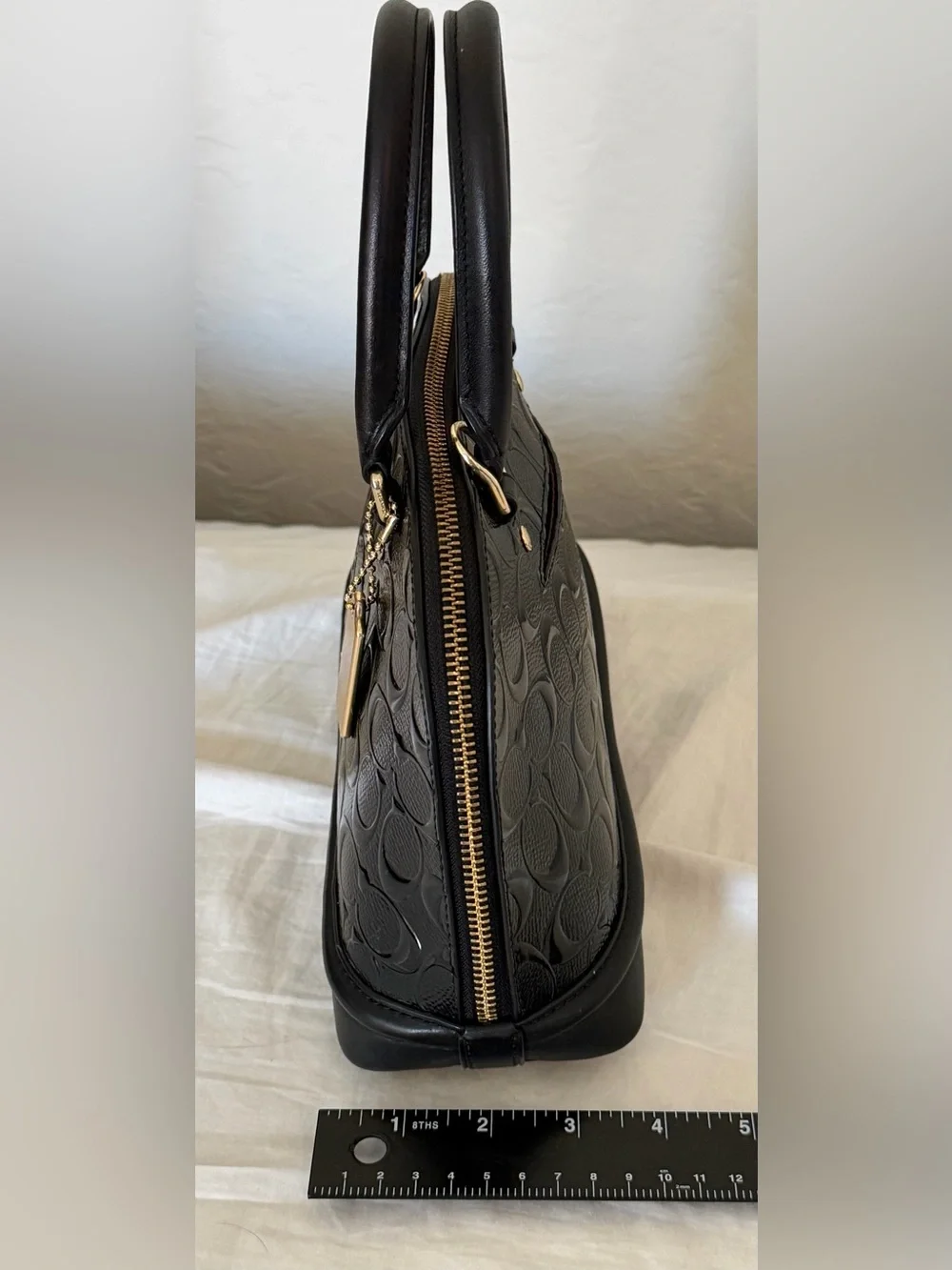 Coach glossy patent